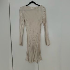 DISSH Beige Satin Mini Dress